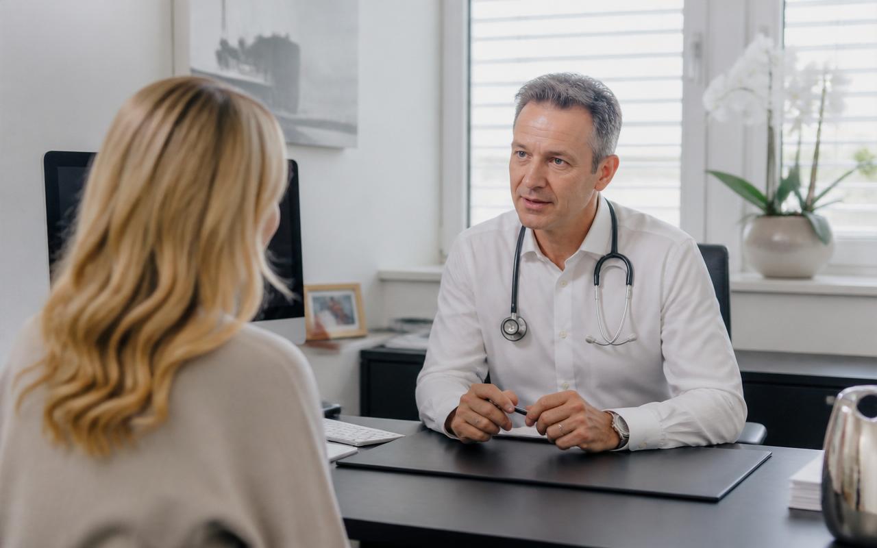 Moderne, helle Arztpraxis – Symbolbild für unsere Beratung im Gesundheitswesen
